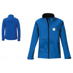 MEN'S 3-LAYER PERFORMANCE SOFTSHELL “TRAIL” JACKET WITH BONDED FLEECE LINING